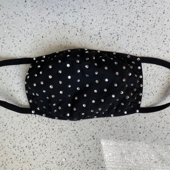 Handmade Swarovski Rhinestone Face Mask - Picture 1 of 4